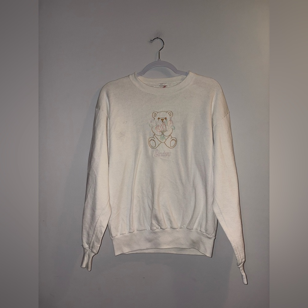 Jerzees | White Vintage Sweatshirt